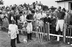 Relationship Prints: Prince Philip, his son Prince Charles and their polo team Windsor win the Junior County