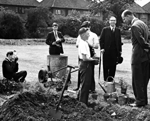 Prince Philip visits Eastbourne Secondary Modern School, Darlington
