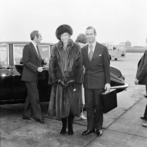 Prince and Princess Michael of Kent leaving Heathrow airport for Toronto