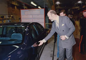 00394 Prints: The Prince and Princess Michael of Kent Prince Michael of Kent is shown around