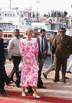 Middle East Prints: Prince and Princess of Wales, Middle East Tour November 1986