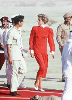 01211 Prints: Prince and Princess of Wales, Middle East Tour November 1986