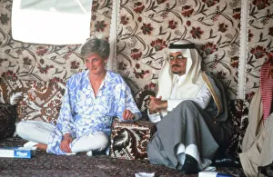 01211 Prints: Prince and Princess of Wales, Middle East Tour November 1986
