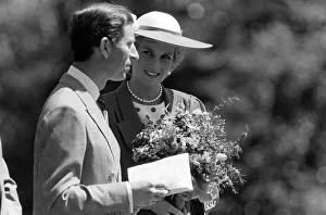 PRINCE AND PRINCESS OF WALES DURING A TRIP TO AMERICA 01 / 11 / 1985 CODE