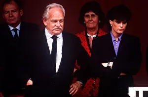 Prince Rainer of Monaco with his daughter Princess Stephanie at the Monaco Grand prix