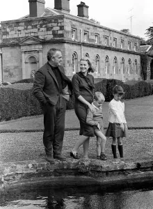 00149 Prints: Prince Rainier with Princess Grace and their children Prince Albert