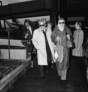 Prince Rainier and Princess Grace of Monaco at Heathrow Airport
