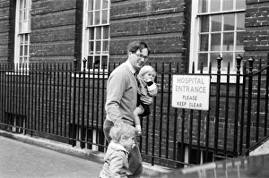 Prince Richard, Duke of Gloucester outside St Marys Hospital