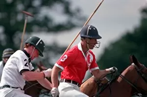 Images Dated 1st July 1991: PRINCE OF WALES AND MAJOR JAMES HEWITT PLAYING POLO - 91 / 6483 -----