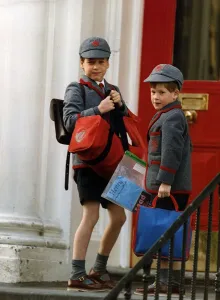 Prince William Collection 1990 Prince William and Prince harry at their school