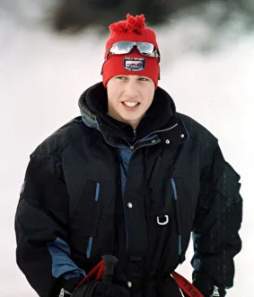 Goggles Prints: Prince William Collection 1998 Prince William on holiday in Klosters January 1998