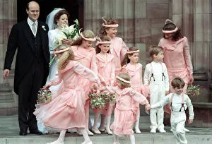 Prince Prints: Prince William October 1988 as a page boy at the Wedding of Camilla Dunne