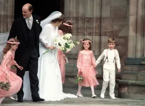 Prince William October 1988 as a page boy at the Wedding of Camilla Dunne