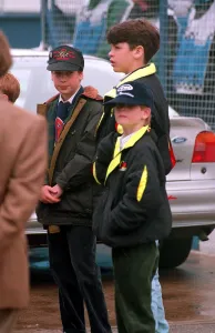 PRINCE WILLIAM & PRINCE HARRY ATTEND THE SEGA EUROPEAN GRAND PRIX, DONINGTON - 26 / 04 / 1993
