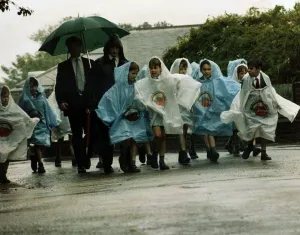Prince william and Prince harry with other school chums at London Zoo with school