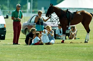 Prince William with Princess Beatrice at Windsor Horse Watching