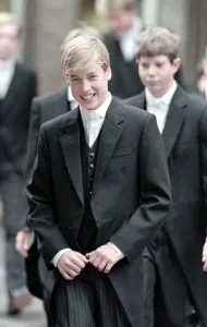 PRINCE WILLIAM OF WALES ATTENDS HIS FIRST DAY AT ETON COLLEGE - SEPTEMBER 1995
