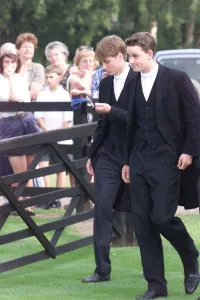 Prince William at Windsor for the Eton Tea Party June 1999 at Guards Polo