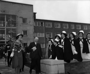 Princess Alexandra of Kent is admired by nurses after opening a new accident centre