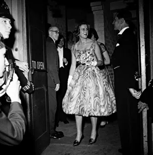 Princess Alexandra of Kent at Sadlers Wells Theatre after watching a performance of