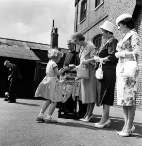 Princess Alexandra of Kent visits the Greencoat and Redcoat Schools in Stepney, London