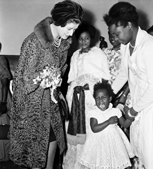 Crying Prints: Princess Alexandra of Kent visits the Kwetu Social Centre for East African Nurses at St