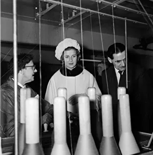 Princess Alexandra of Kent visits the London Association for the Blind headquarters in