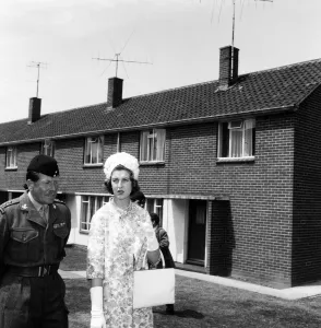 01317 Prints: Princess Alexandra of Kent, who became Honorary Colonel of the 1st Battalion The Durham