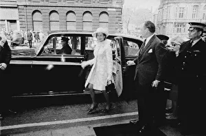 Princess Alexandra pictured during her official visit to the Royal Station Hotel in