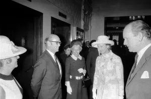Princess Alexandra pictured during her official visit to the Royal Station Hotel in