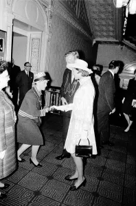 Princess Alexandra pictured during her official visit to the Royal Station Hotel in