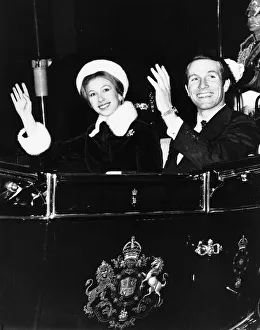 Princess Anne and Captain Mark Phillips on their wedding day November 1973