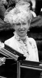 Princess Anne in carriage on her way to Charles and Diana wedding 29 July 1981