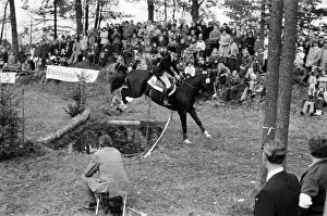 Princess Anne and her horse Goodwill take part on the Three Day International Military