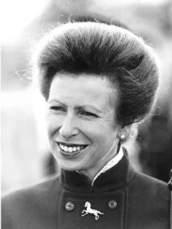 Agriculture Prints: Princess Anne in North Yorkshire visiting the Malton agricultural show
