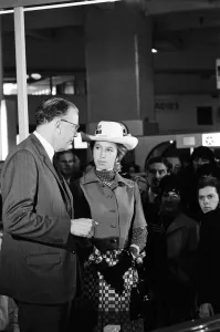 Princess Anne opens the British International Motor Show at Earls Court, London