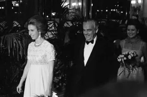01491 Prints: Princess Anne at the Opera de Monte-Carlo in Monte-Carlo alongside Prince Rainier