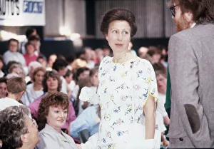 Princess Anne the Princess Royal in Fraserburgh Scotland August 1989