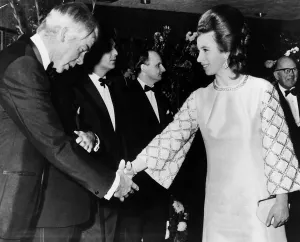Princess Anne Now Princess Royal - January 1970 Princess Anne Meets Lee Marvin