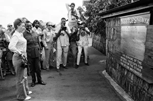 Princess Anne visits the famous Treetops Hotel at Aberdare National Park in Kenya