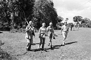 01486 Prints: Princess Anne visits the famous Treetops Hotel at Aberdare National Park in Kenya