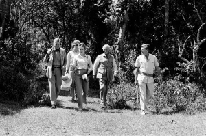 Princess Anne visits the famous Treetops Hotel at Aberdare National Park in Kenya