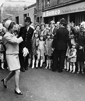 01415 Collection: Princess Anne on walkabout in Southwark, London - June 1969