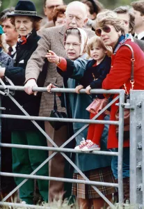 Princess Beatrice with her grandmother Queen Elizabeth II at the Windsor Horse show