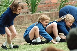 Sports Collection: Princess Beatrice takes part in sports day at Upton House School, Windsor. 21st June 1994