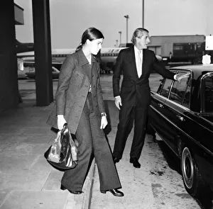 00119 Prints: Princess Caroline daughter of Princess Grace of Monaco arrived at Heathrow Airport