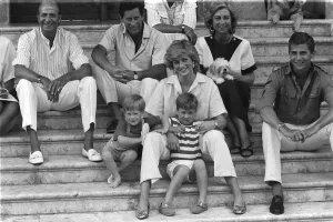 Princess Charles and Princess Diana on Holiday with King Juan Carlos of Spain