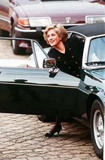 Princess Diana arrives at Bleinheim palace for a charity auction. 6th November 1988