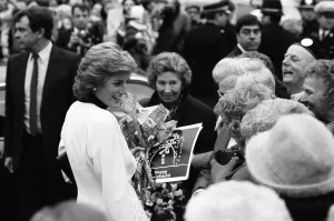 Meeting Prints: Princess Diana, arrives to officially open Acorns Childrens Hospice