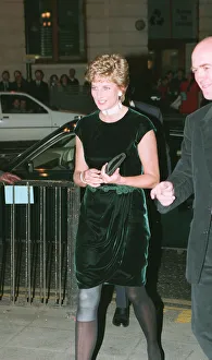Princess Diana Arriving to see the Richard Avedon exhibition at the National Gallery